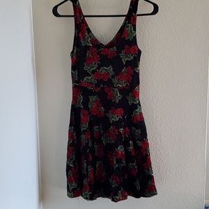 Betsey Johnson Vintage Velvet Rose Dress